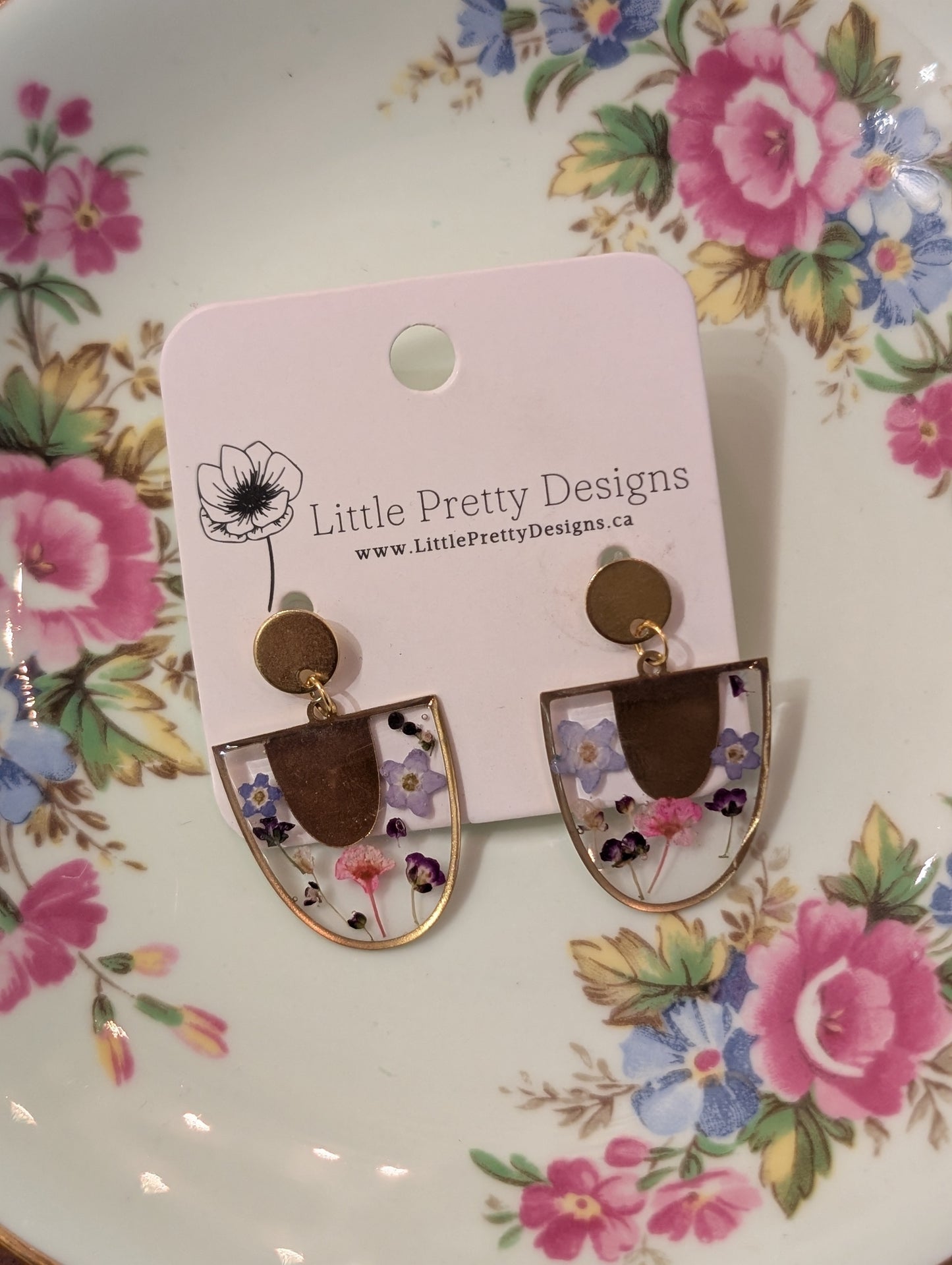 Pressed Floral Earrings