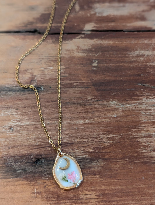 Bare Bones Jewelry - Floral Moon