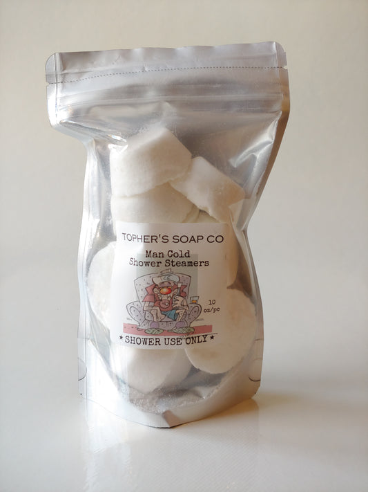Man Cold Shower Steamers