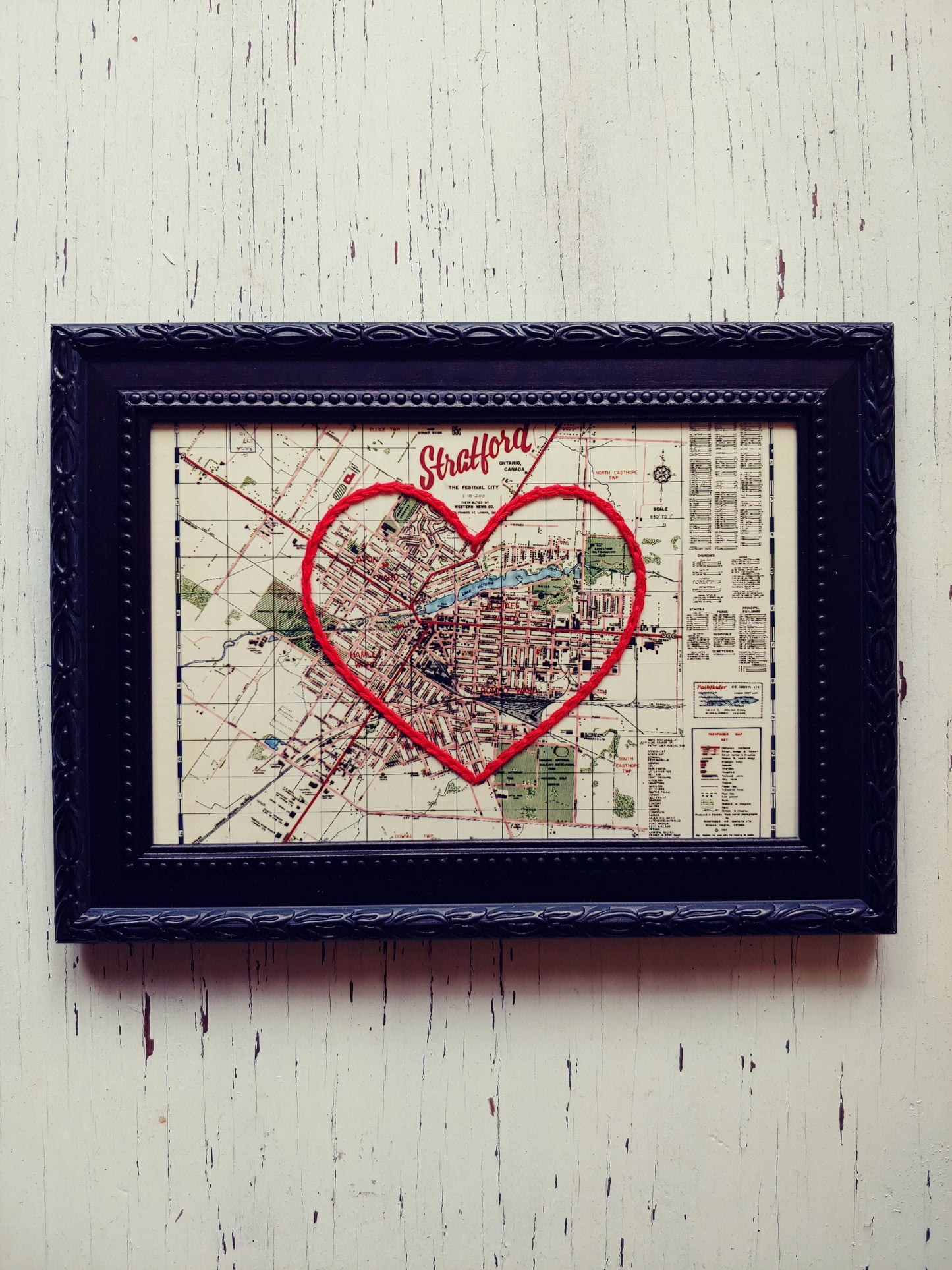 Stratford Heart Map 4 x 6