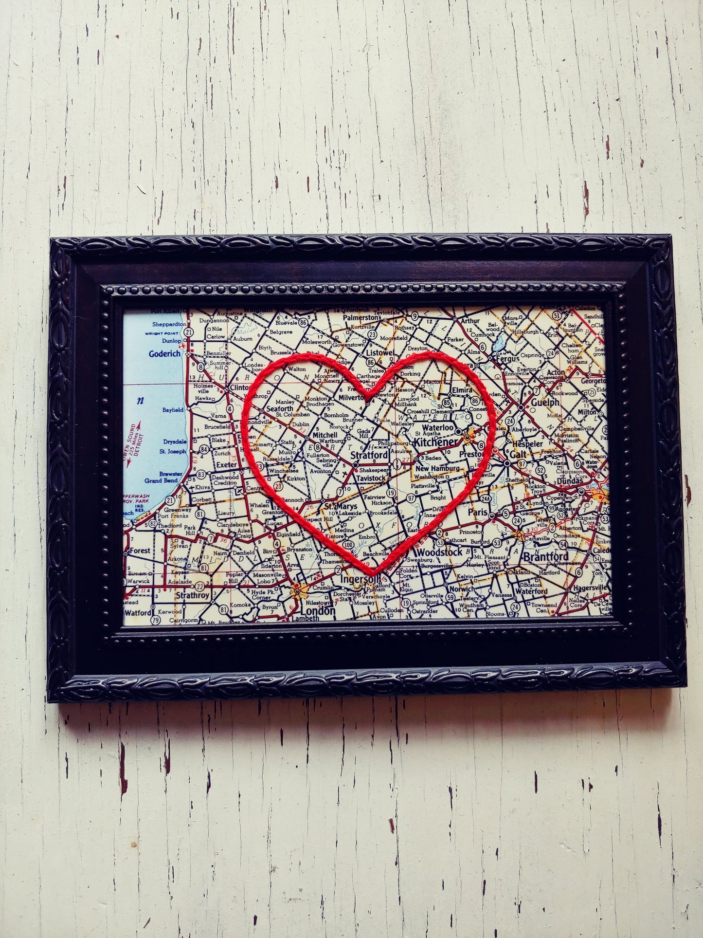 Stratford Heart Map 4 x 6