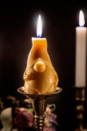 Beeswax Candle - Gnome