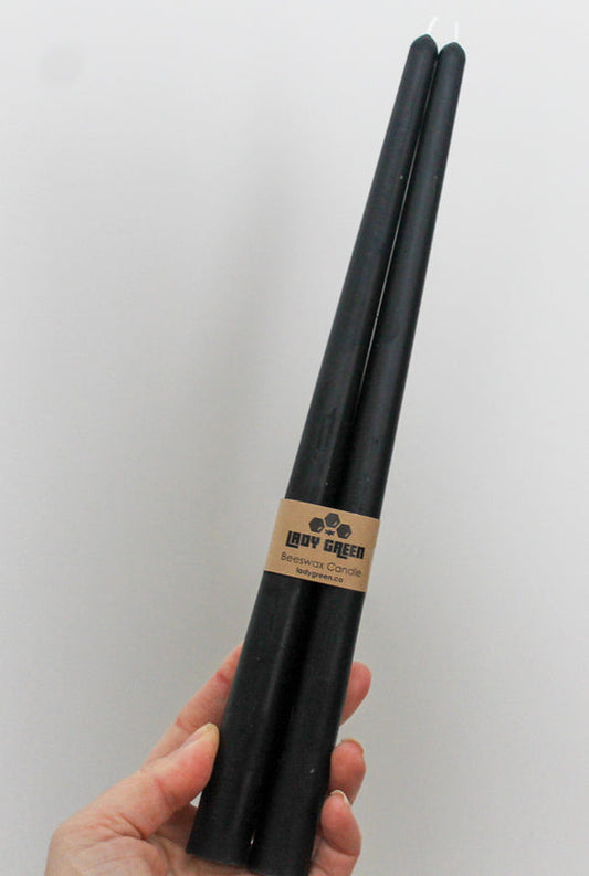 Tall Beeswax Tapers, Set of 2