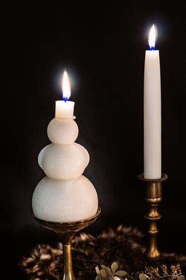 Beeswax Candle - Snowman
