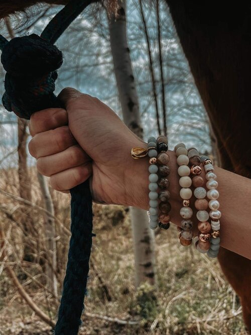 Peace & Pearls Bracelet