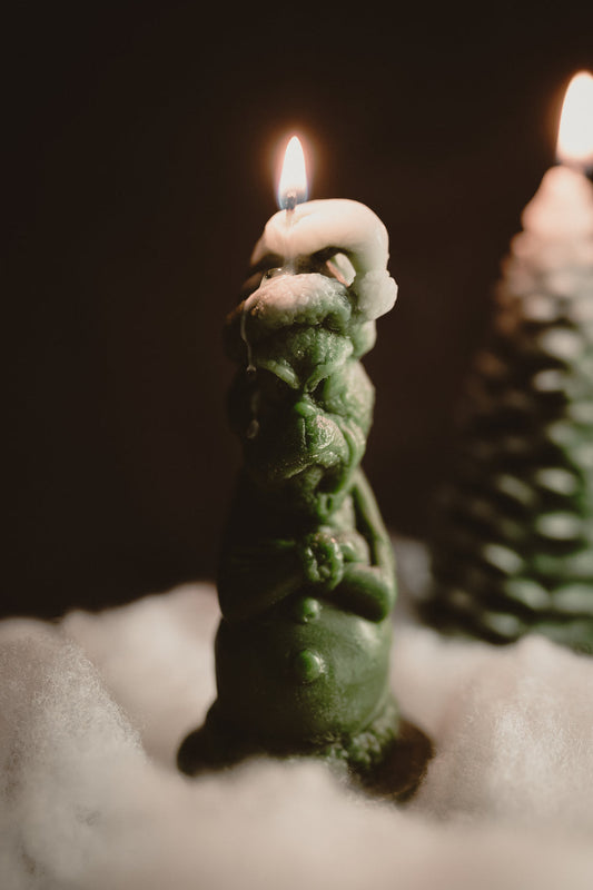 Beeswax Candle - Grinch