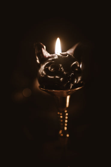 Cat Beeswax Candle