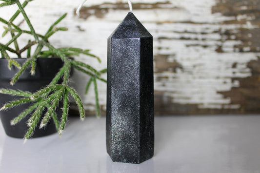 Crystal Beeswax Candle