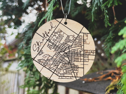 Stratford Map Ornament