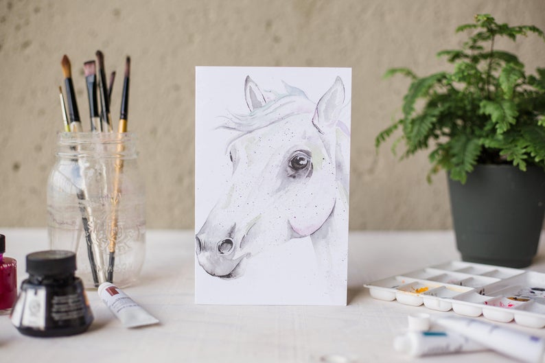 Horse Card- Blank