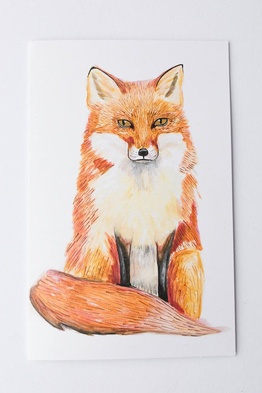 Fox Art Card - Blank