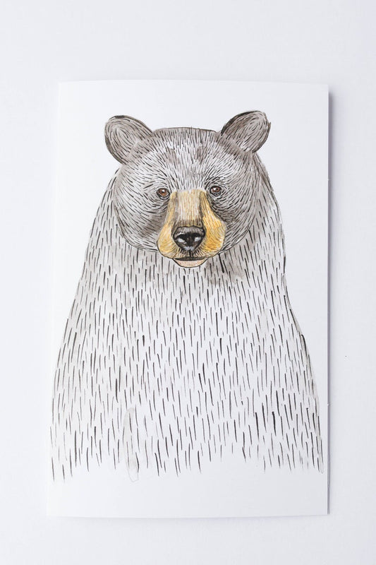 Black Bear Card - Blank