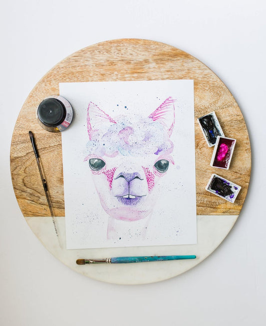 Alpaca Art Print 8" x 10"