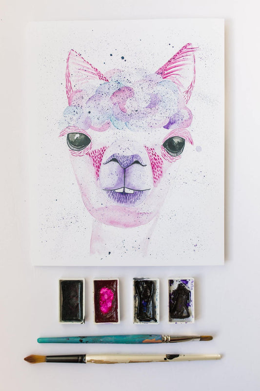 Alpaca Art Print 8" x 10"