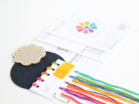 Flower Power Cross Stitch Kit