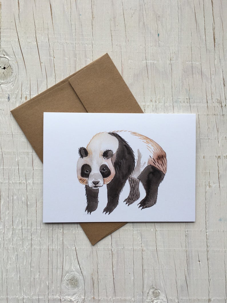 Panda Bear Card- Blank