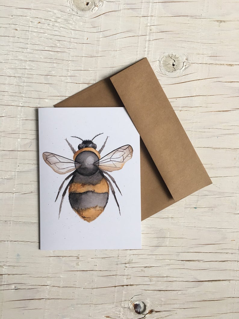 Honey Bee Card - Blank