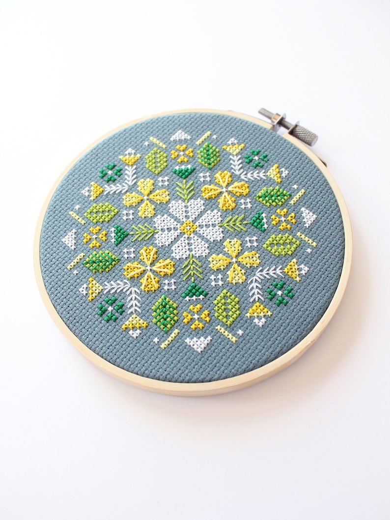 Alpine Flowers Cross Stitch Kit