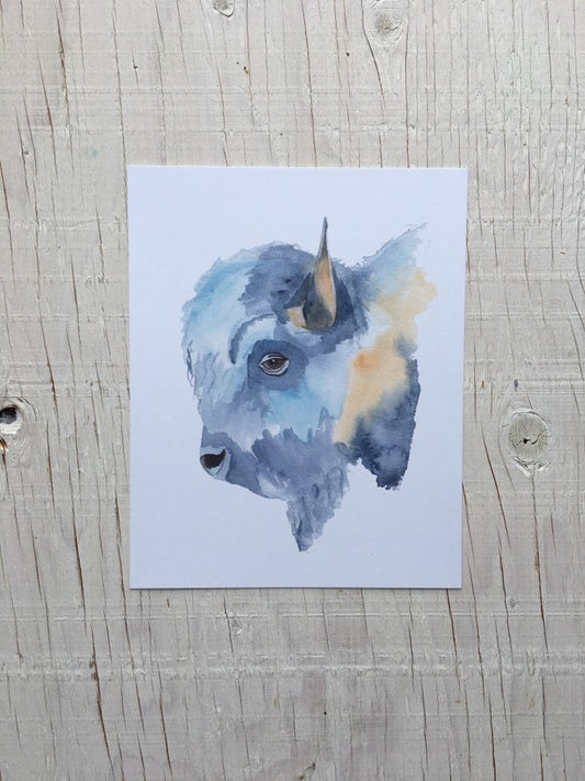 Bison Art Print 8" x 10"