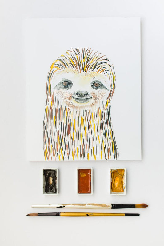Sloth Art Print 8" x 10"