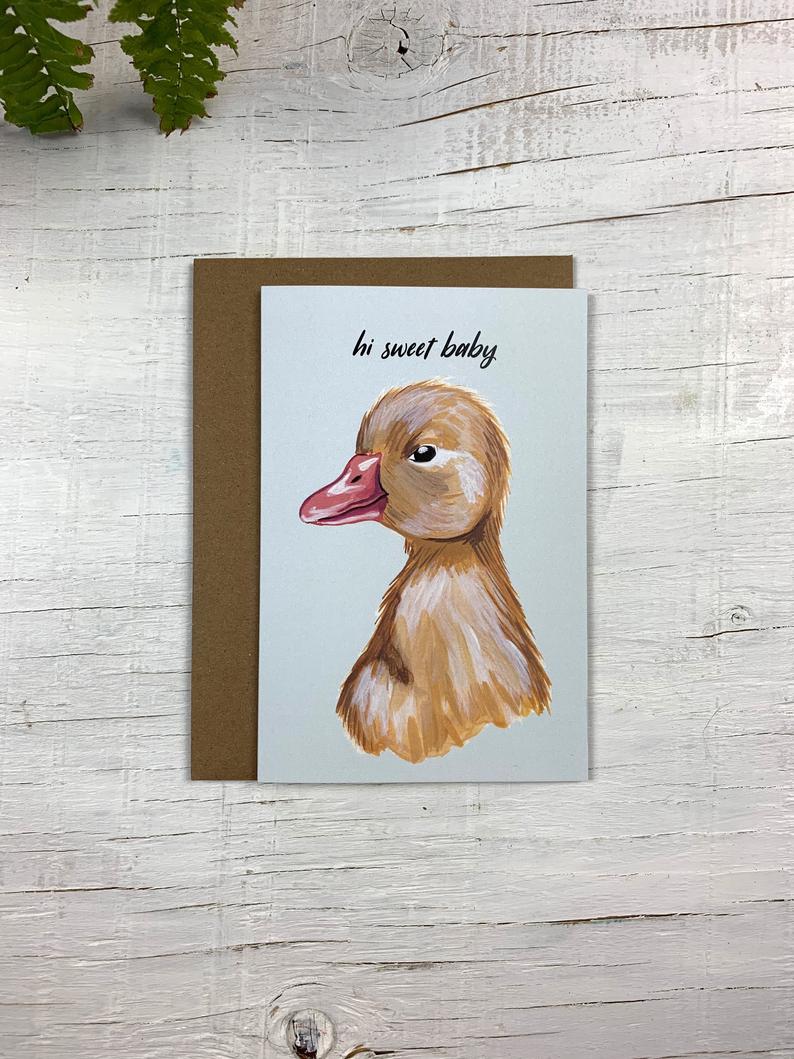 Hello Baby Card - Blank