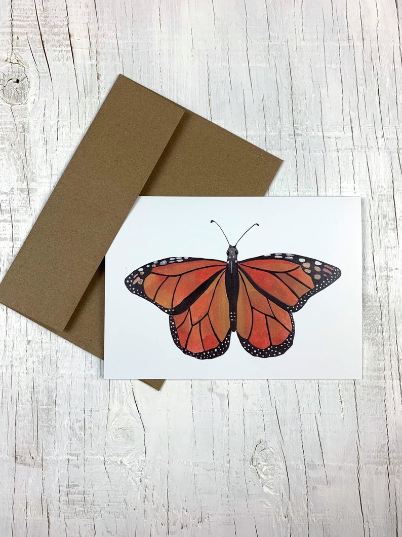 Monarch Butterfly Card - Blank