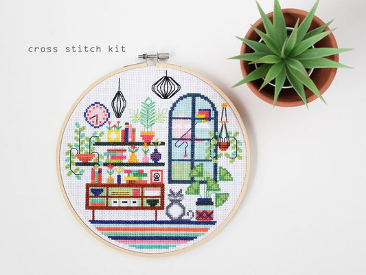 Luna's Living Room Cross Stitch Kit