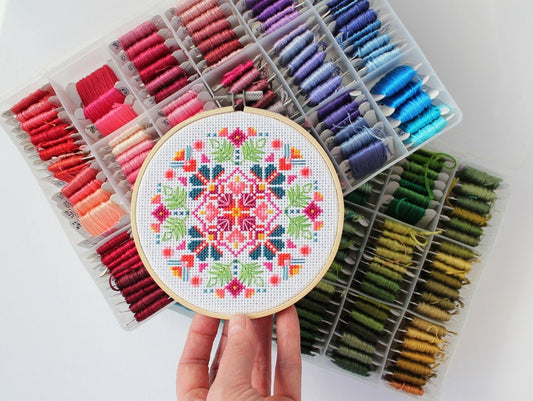 Midnight Marigolds Cross Stitch Kit