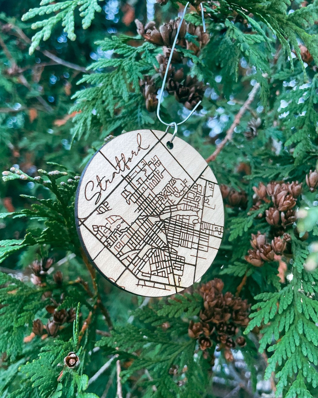 Stratford Map Ornament